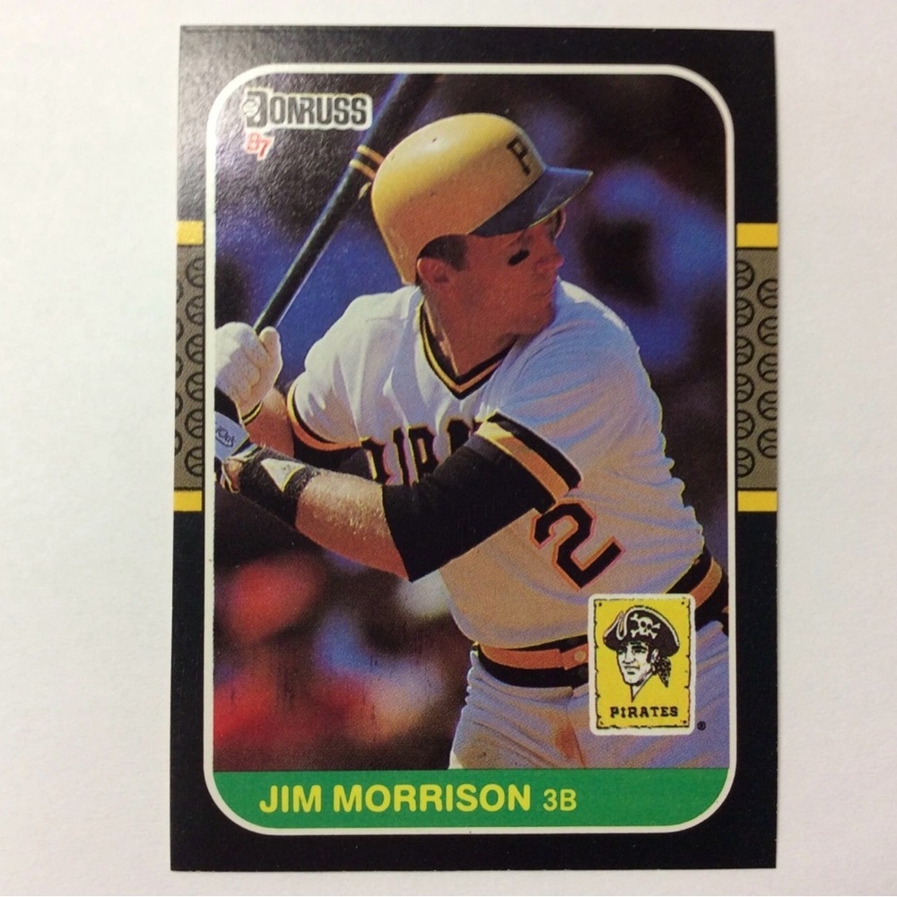 1987 Donruss - Jim Morrison #484 Pittsburgh Pirates Baseball Card NM - Picture 1 of 6